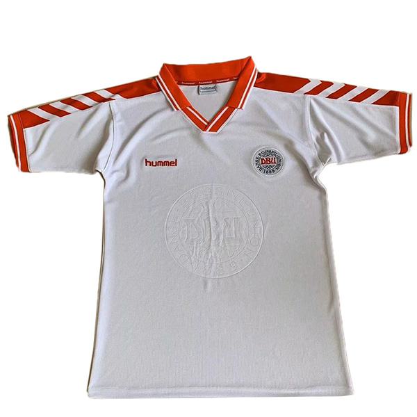 Denmark away retro soccer jersey maillot match men's 2ed sportwear football shirt 1998